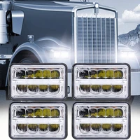 4x6 led hilo headlight square truck headlamp for kw kenworth t600 w900 t800 for suzuki drz400sm drz400s drz400e