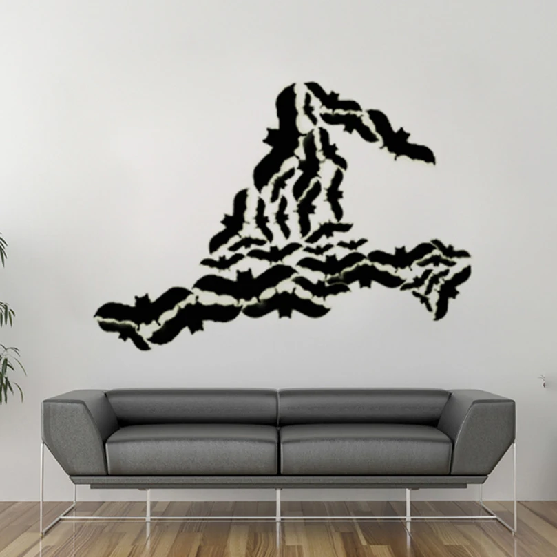 12 шт. наклейки на стену летучая мышь