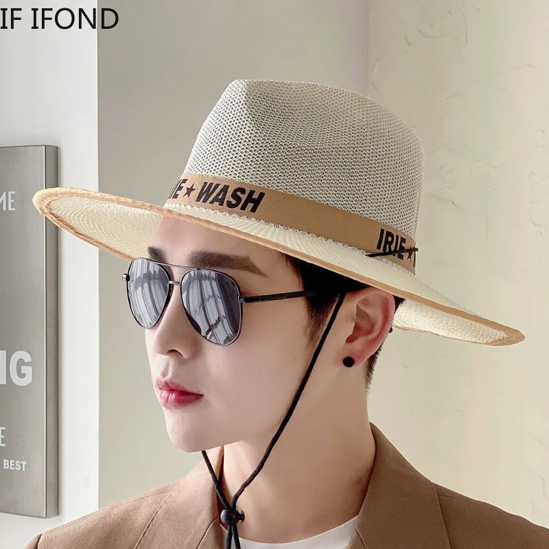2022 Men Summer Straw Hat Summer 