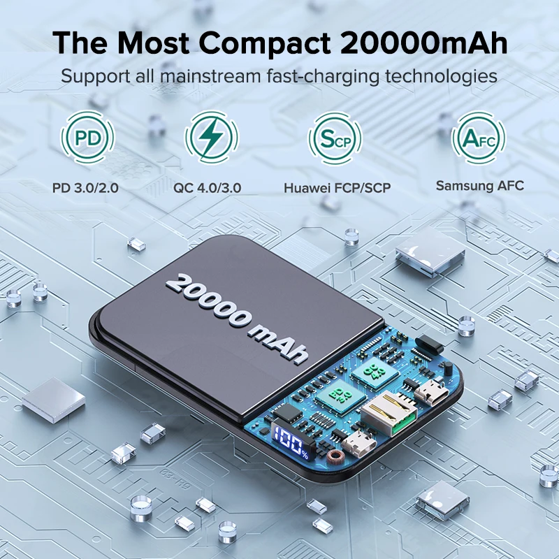 qoovi power bank 20000mah portable pd 20w fast charging poverbank mobile phone external battery powerbank for iphone 13 xiaomi free global shipping