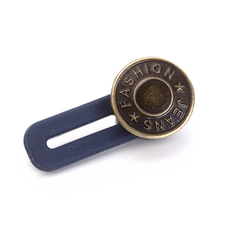 Extension Button Jeans Flared Waist Adjustment Buckle Rubber Removable Stitch-Free Nail-Free Metal Button R-Button