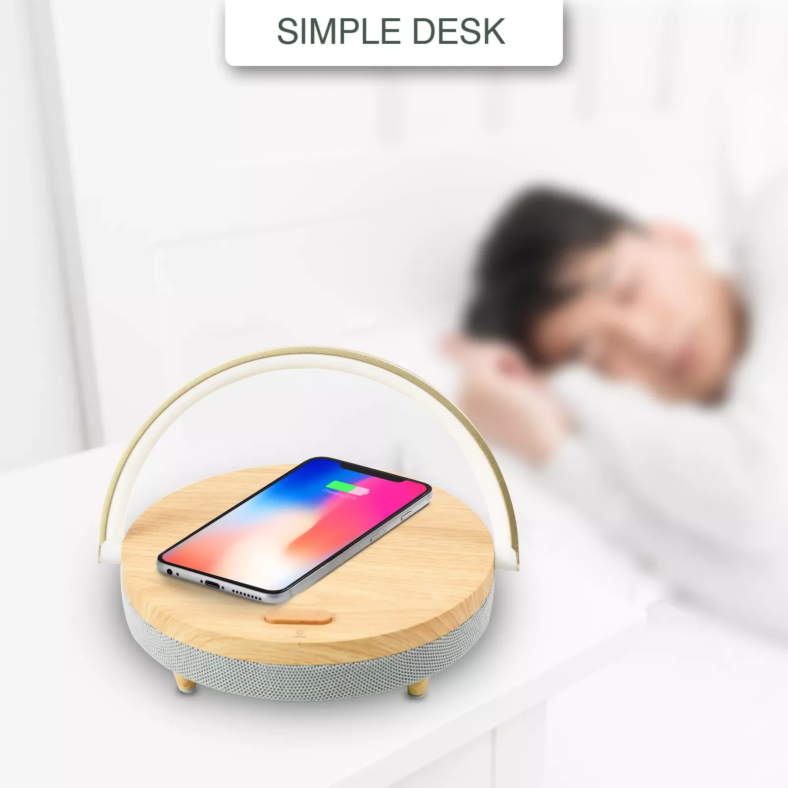 Pro Bluetooth Speaker Wood Wireless Chargers LED Lamp 15W High Power Fast Charging Stand for iPhone 14 13 13Pro 12 Holder