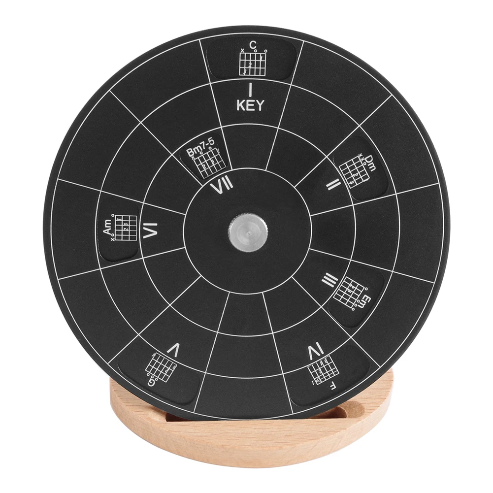 Круг пятых мелодий колесо инструмента с 72 схемами аккордов сумка для хранения