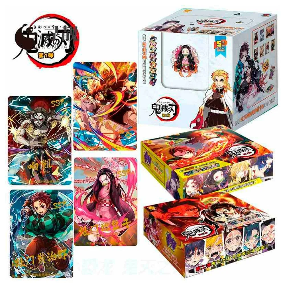 

DEMON SLAYER No Yaiba Paper Card Letters One Games Children Anime Peripheral Character Collection Kid's Gift Playing Card Toy