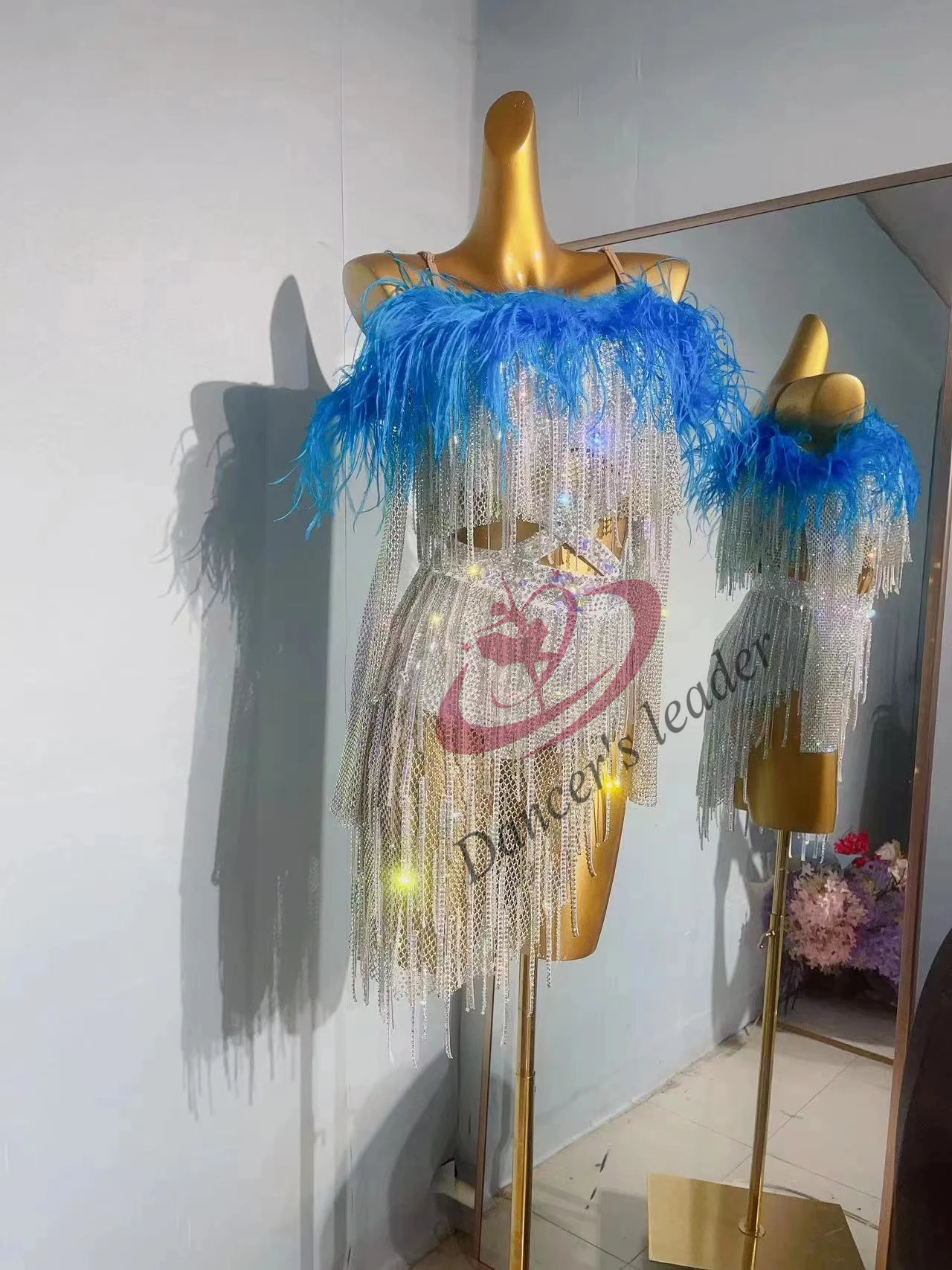 Женское платье для латиноамериканских танцев румбы танго черного цвета с