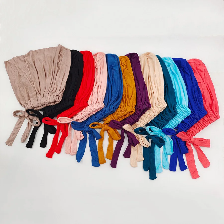 2023 New Soft modal Muslim Hat Inner Hat Islamic Headband Indian Hat Women's Headband Muslim Fashion