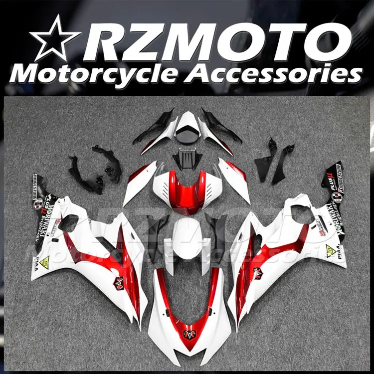 

4Gifts New ABS Fairings Kit Fit For YAMAHA YZF-R6 R6 2017 2018 2019 2020 2021 2022 17 18 19 20 21 22 Bodywork Set Red White FR