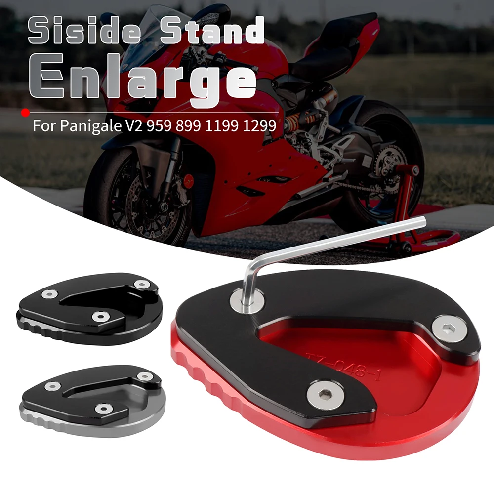 

Kickstand Extension Plate For Ducati Panigale 899 959 1199 R S 1299 R FE/S Panigale V2 V2S Foot Side Stand Support Pad