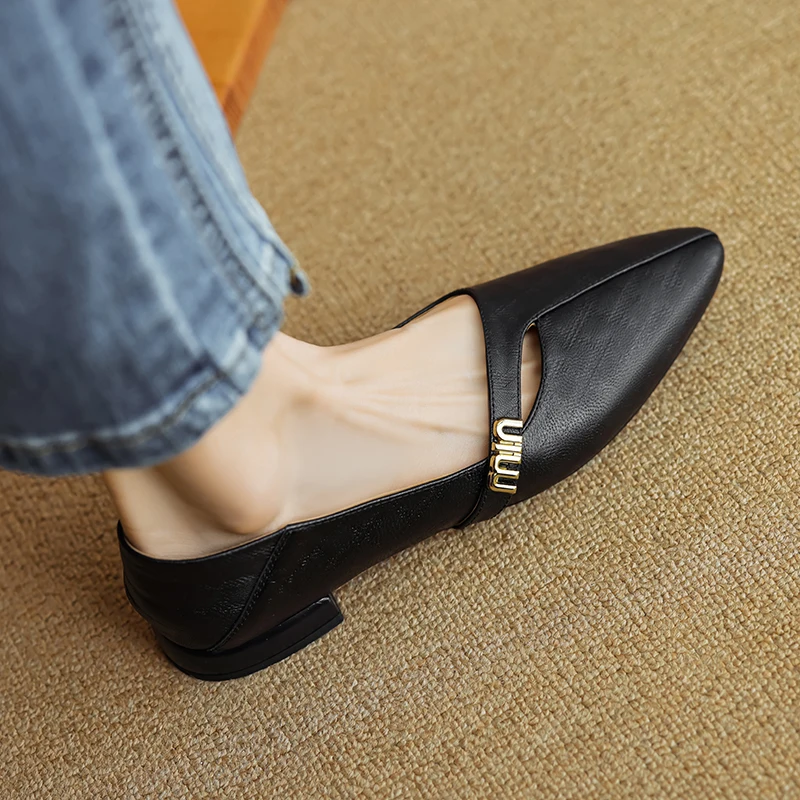 Женские туфли-лодочки из натуральной кожи туфли овечьей и воловьей свиной шкуры