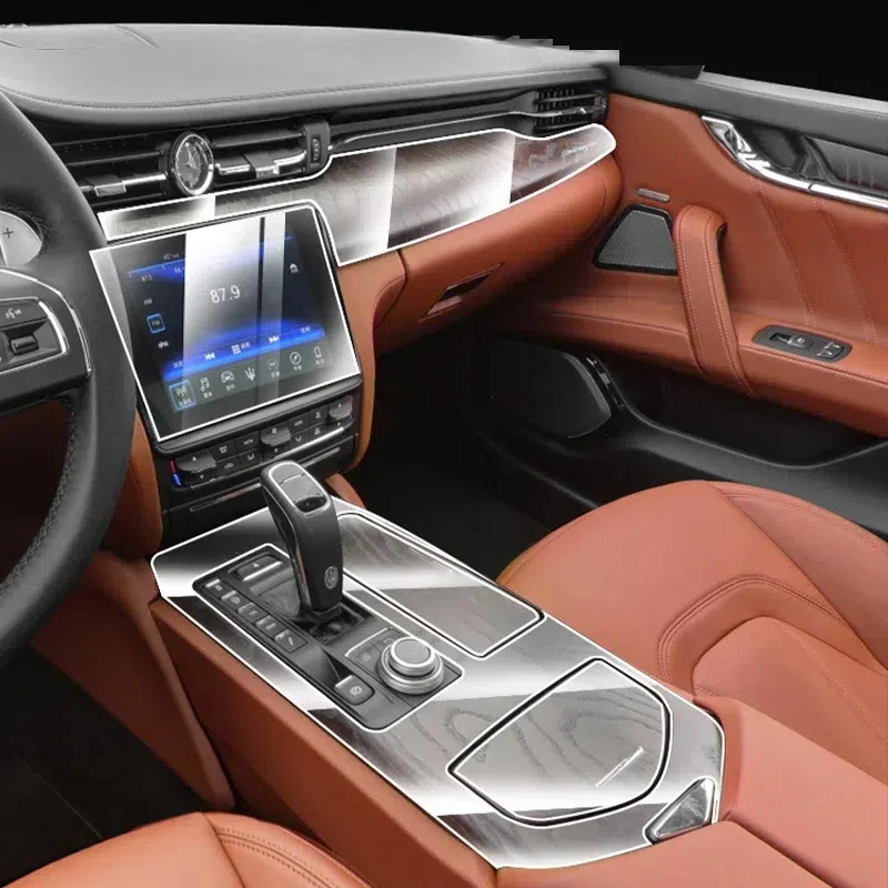 Пленка из ТПУ для Maserati ghioli Quattroporte Levante наклейки интерьера автомобиля центральной