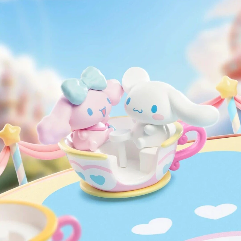 Фото Оригинальная коллекционная фигурка Funism Cinnamoroll из серии Dream Land: Cloud Swing Cinnamoroll, аниме-фигурка, загадочная коробка, модель-украшение, подарок №2