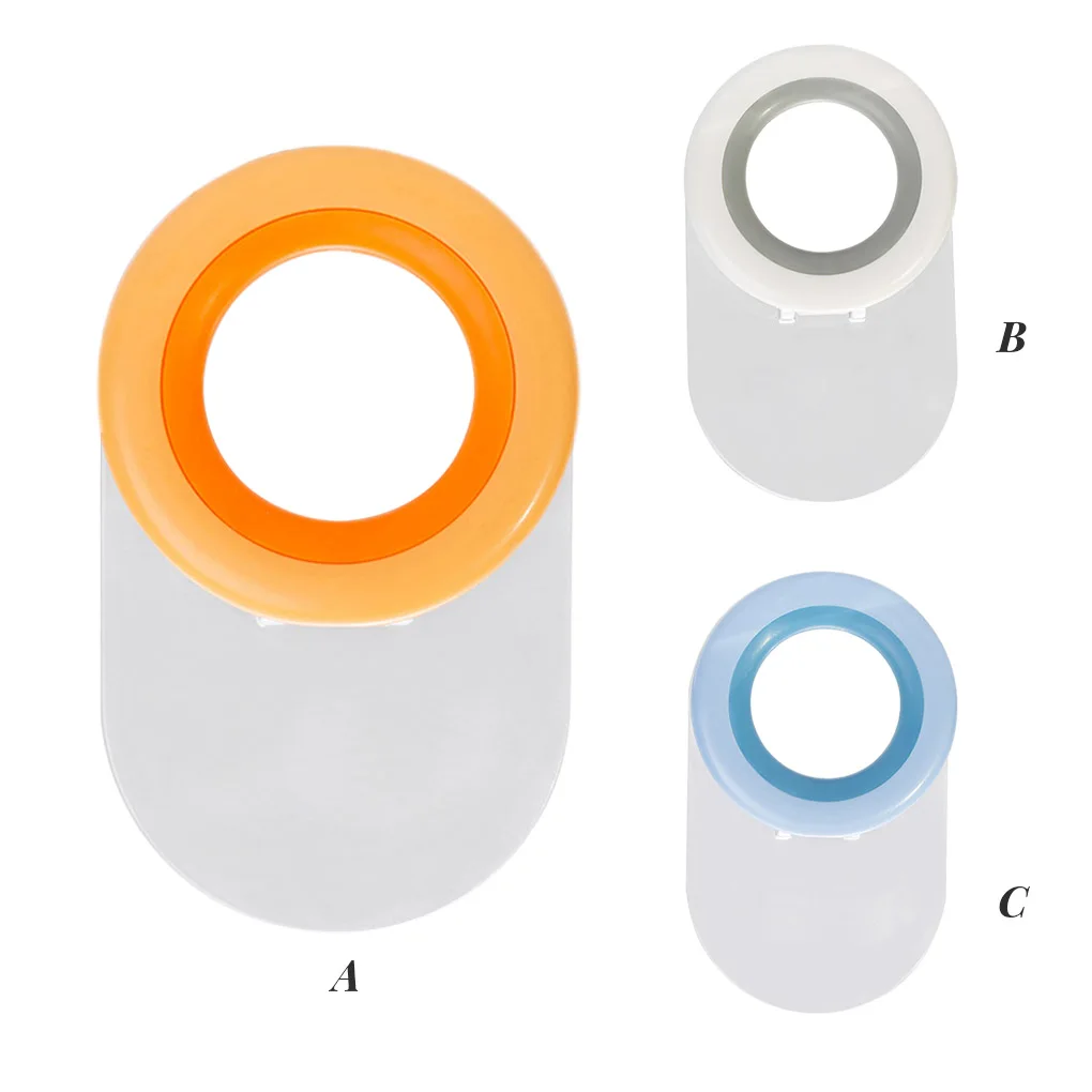 

ABS Toilet Seat Cover Lifter Round Traceless Self-adhesive Lid-mounted Lift Handle Indoor Home Lifting Tool Accessories