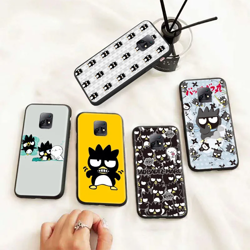 Черный мягкий чехол Crow Badtz Maru для Samsung Galaxy A02 M02 A02S M02S A12 A22 A32 A42 A52 A72