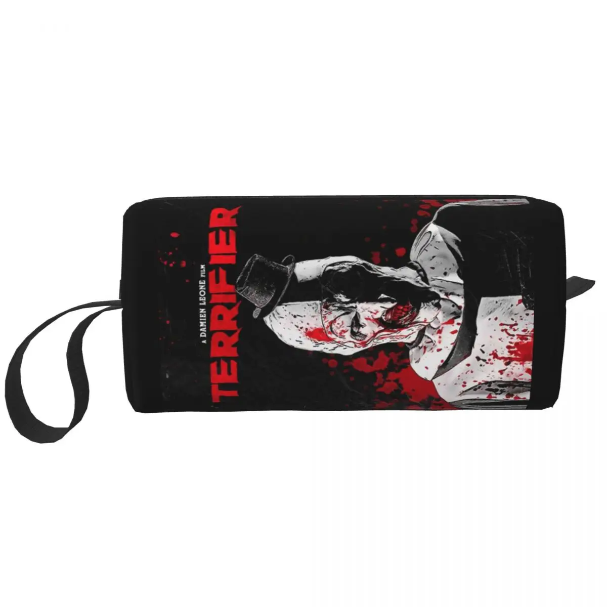 

Terrifier Movie Toiletry Bag for Women Horror Halloween Clown Cosmetic Makeup Organizer Ladies Beauty Storage Dopp Kit Case