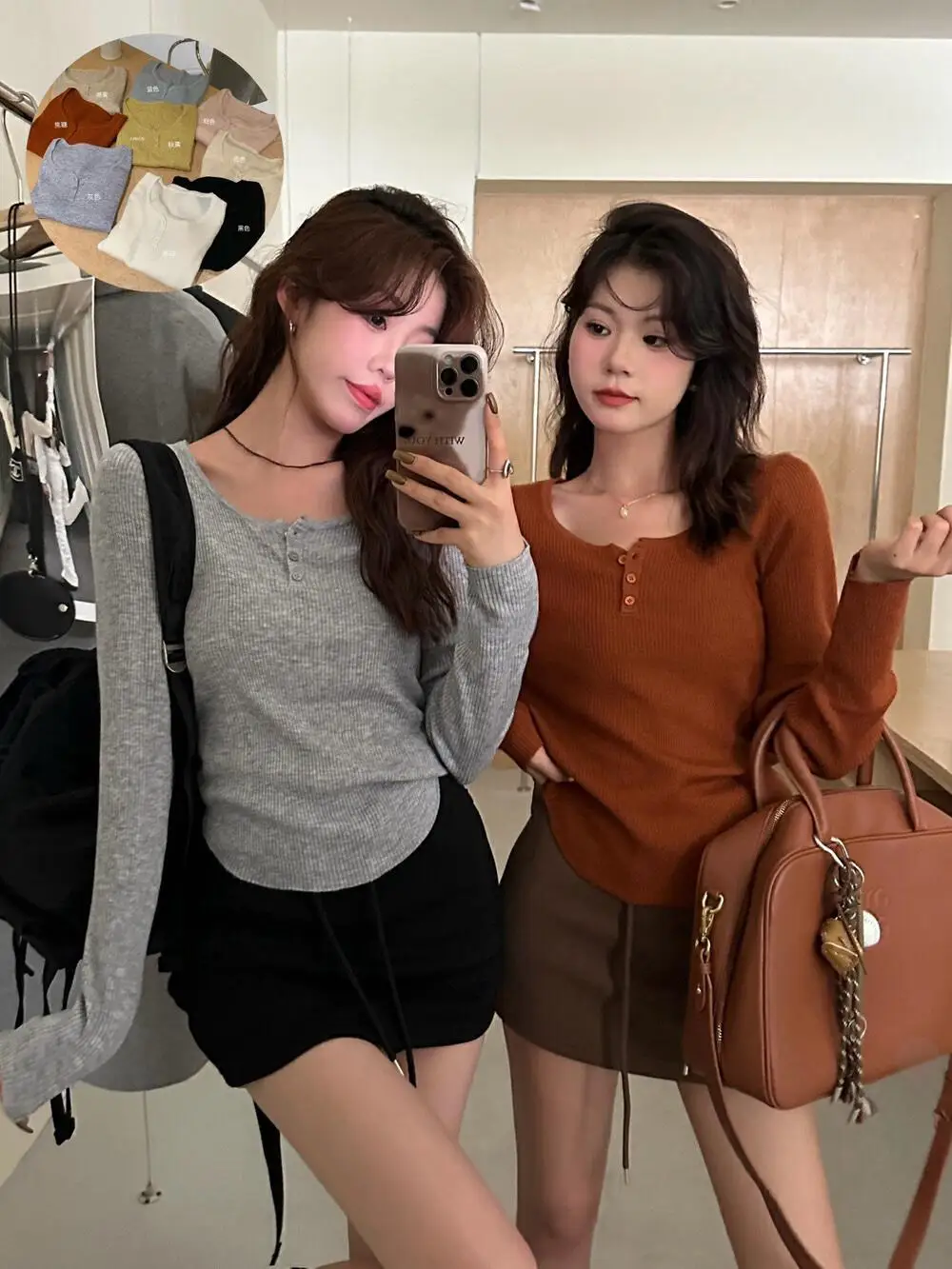 Милая Клубная Новинка Осень 2024 милая простая и универсальная трикотажная