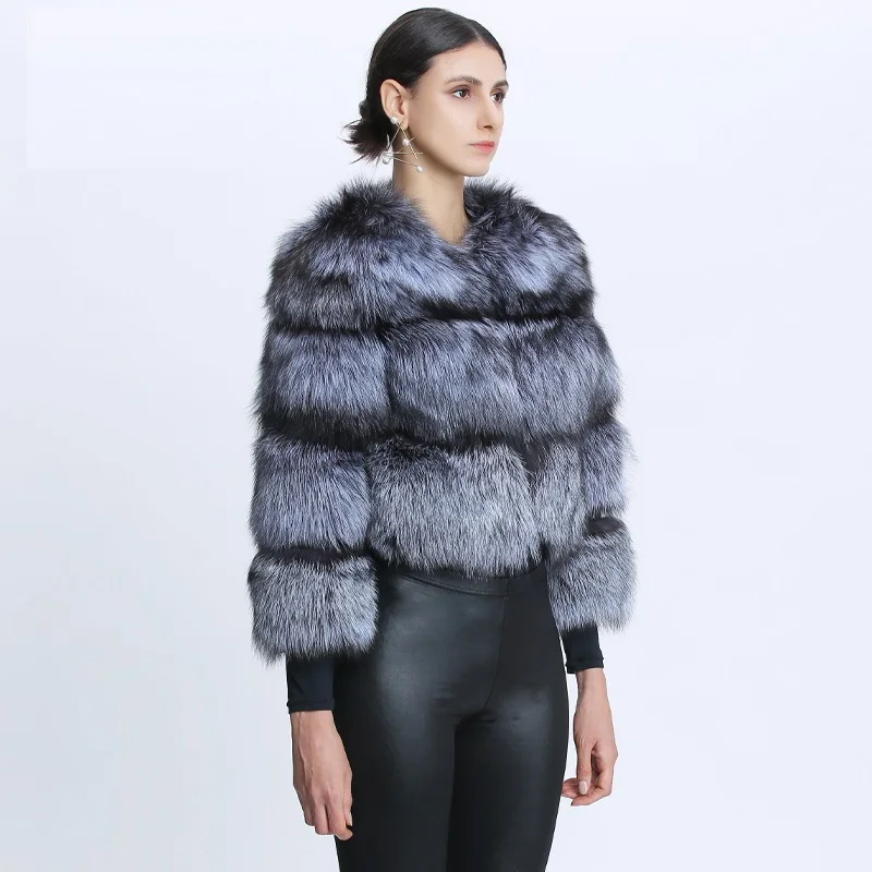 Full Raccoon Real Fur Jacket For Women Winter Natural Fox Fur Coat Ladies Genuine Warm Jacket Oversize Clothes Fashion Outerwear