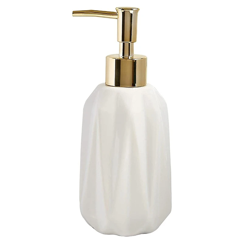 

Керамический дозатор мыла 10 унций, дозатор мыла для рук с зеркальной жидкостью для мыла и лосьона для ванной комнаты