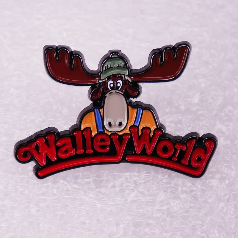 

TV Cartoon Bighorn Cattle Television Brooches Badge for Bag Lapel Pin Buckle Jewelry Gift For Friends