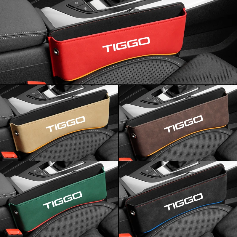 

Universal Car Seat Storage Box For Chery Tiggo 2007-2021 auto Car Seat Gap Organizer Seat Side Bag Reserved Charging Cable Hole