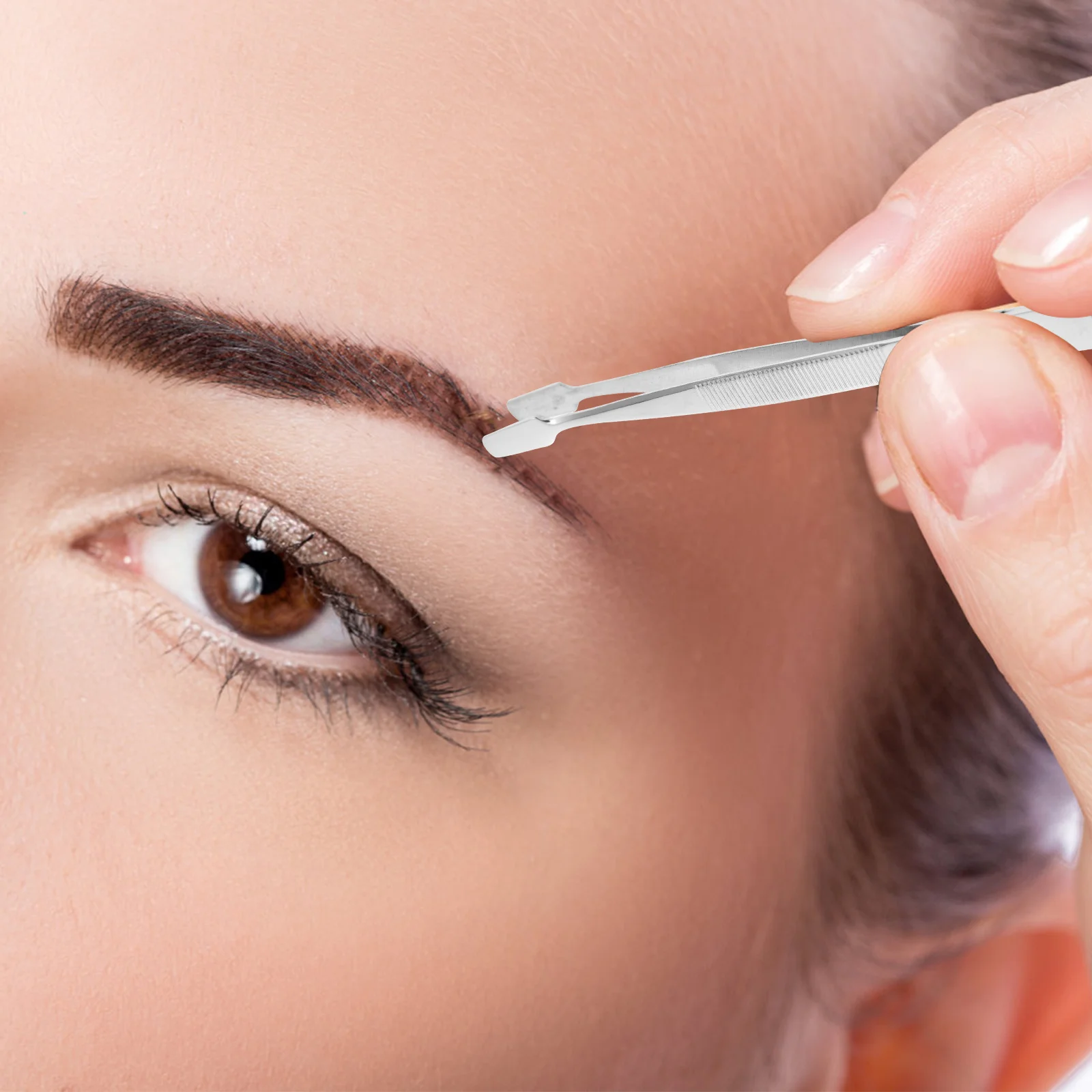 

6pcs Stamp Tweezers Stainless Steel Flat Tip Tweezers Tongs Long Tweezers Collector Tools