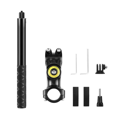 Мотоциклетный кронштейн для Insta360 X5 X4 X3, держатель для крепления на руль, палка для селфи для GoPro 13 12 11, аксессуары для камеры