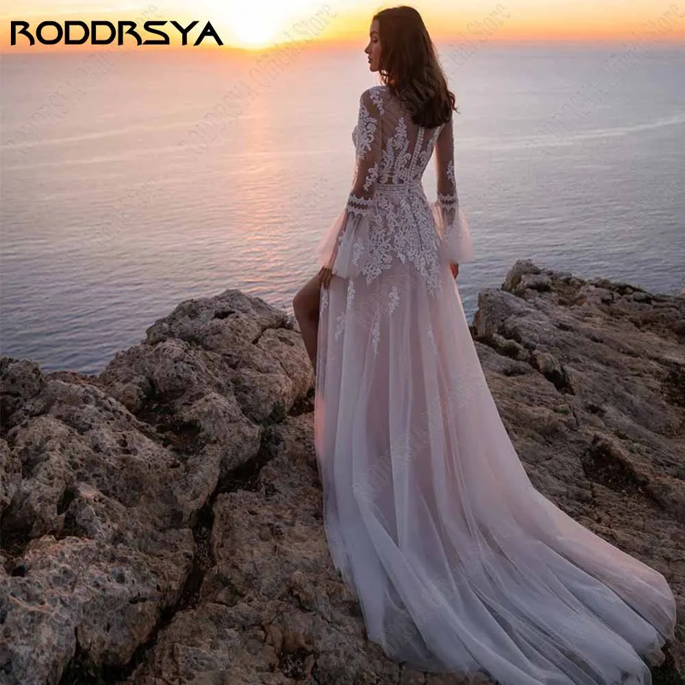 Рисунок 5 - RODDRSYA Пляж Свадебное платье с длинными рукавами