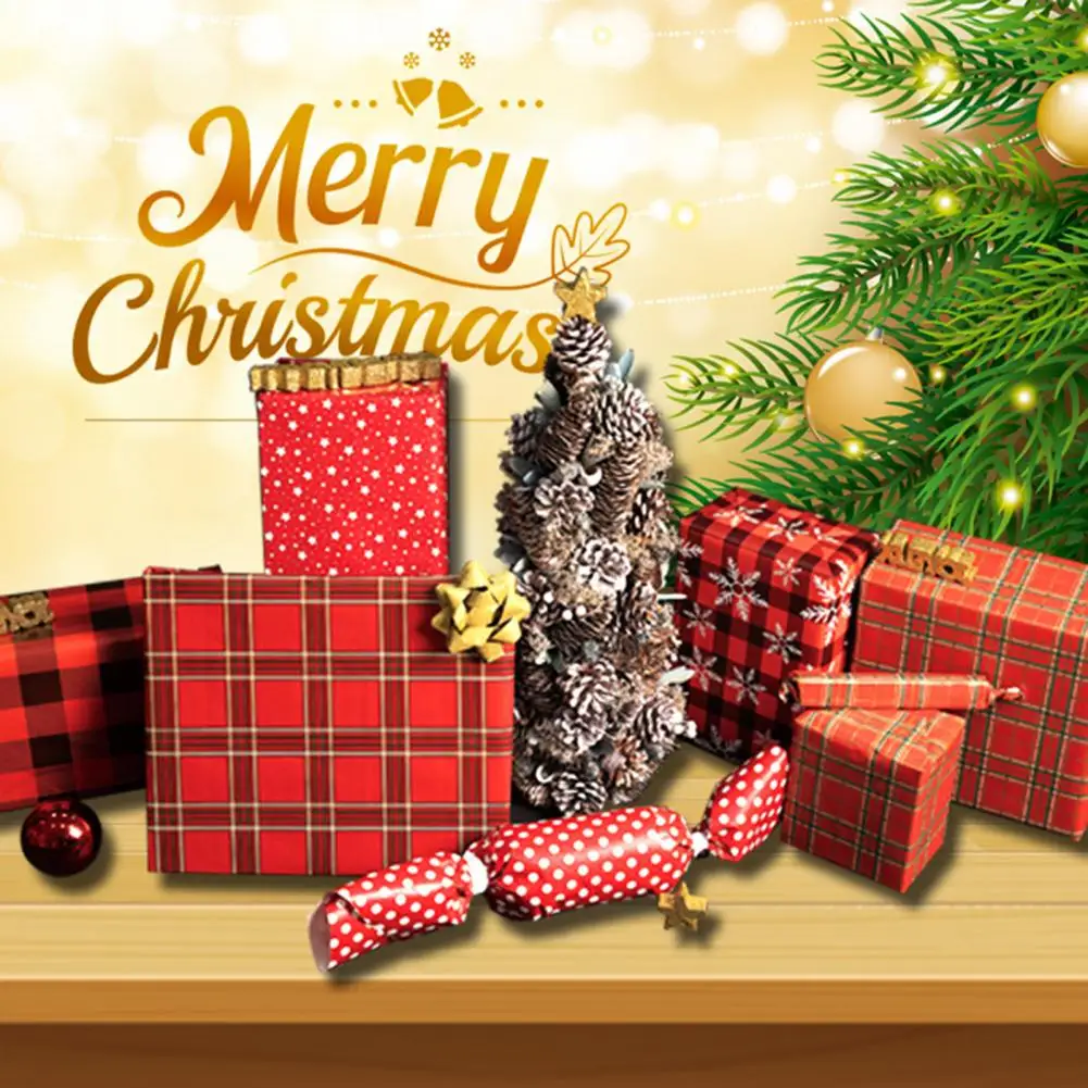 

6Pcs Xmas Wrapping Papers Great Attractive Smooth Texture for Party Gift Box Packing Papers Christmas Gift Papers