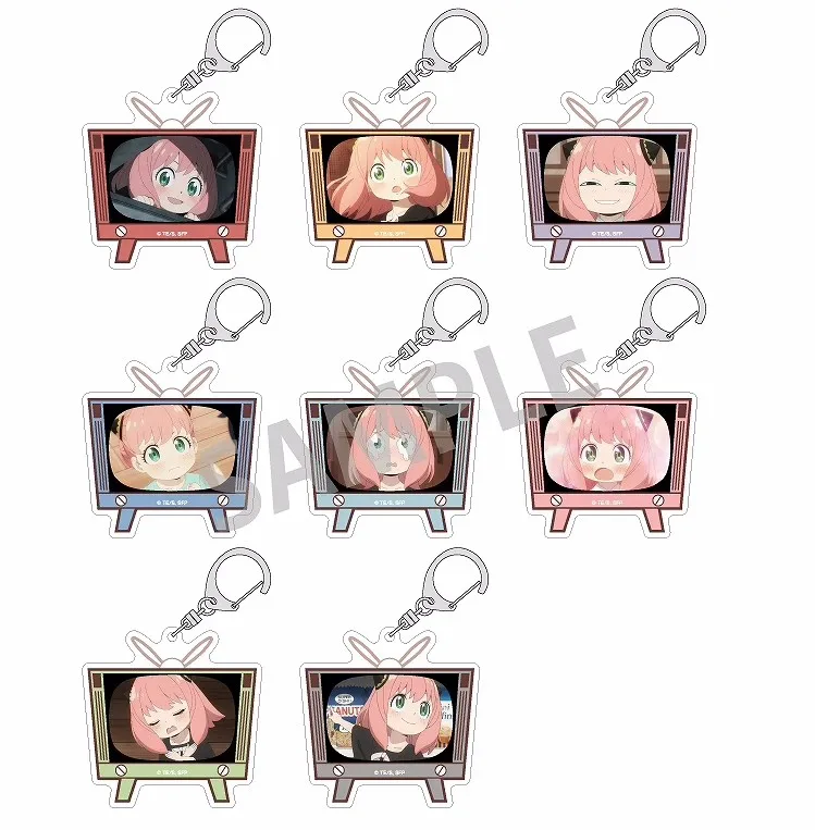 

Anime SPY×FAMILY Anya Forger TV ver Keychain Cosplay Acrylic Figure Keyring Kids Toy a5232