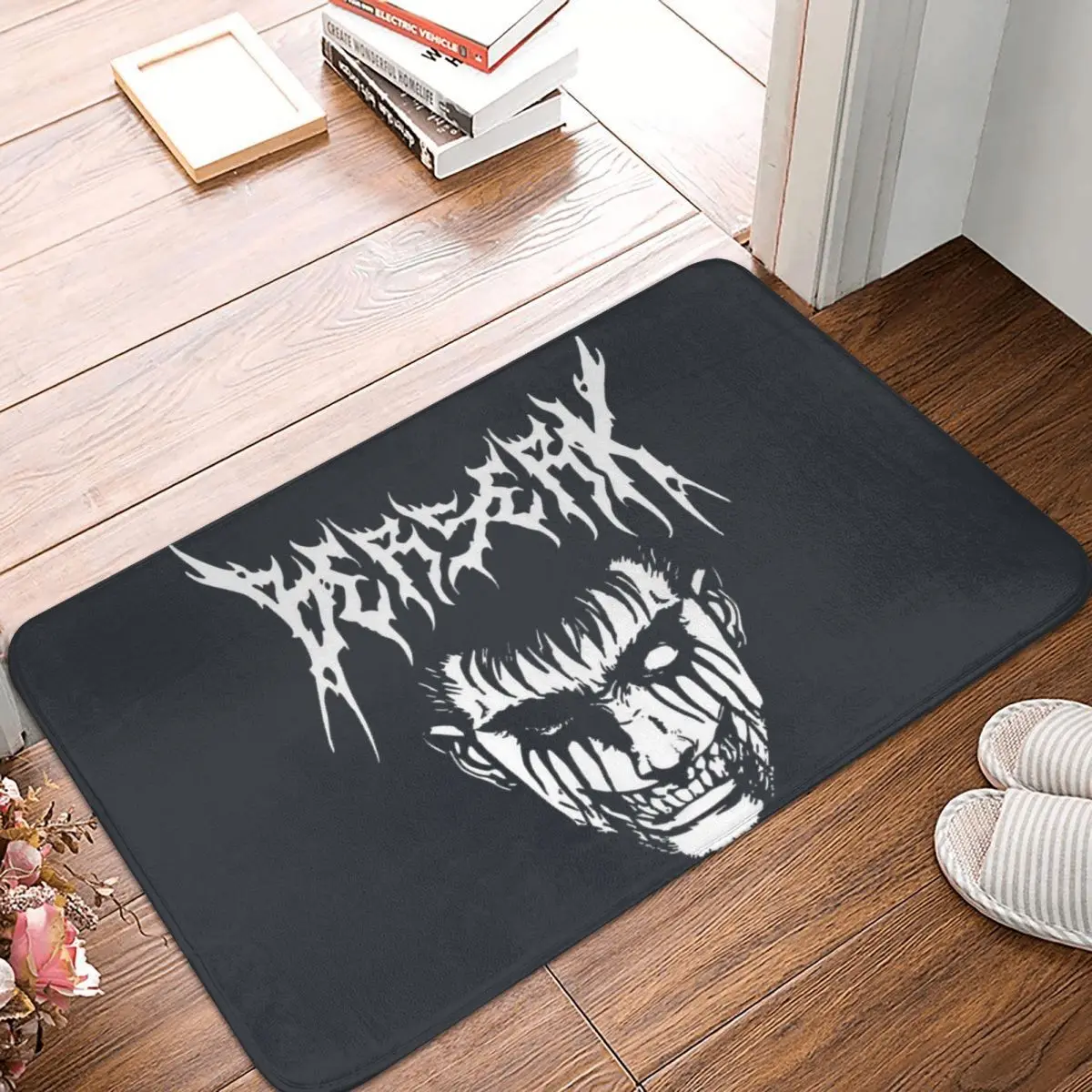 

Berserk Guts Manga Anime Anti-Slip Doormat Kitchen Mat Swordsman Japanese Manga Balcony Carpet Welcome Rug Home Decor