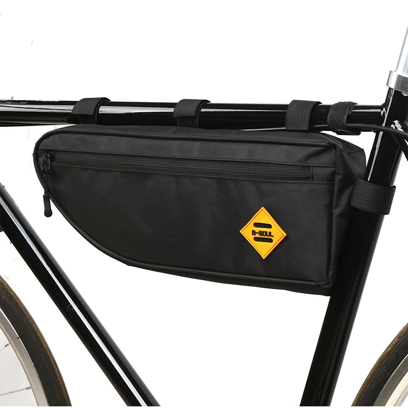 

Bike Bicycle Bag Black Triangle Bike Bag Front Tube Frame Bag Mountain Bike Triangle Pouch Frame Holder Bicycle Accessories