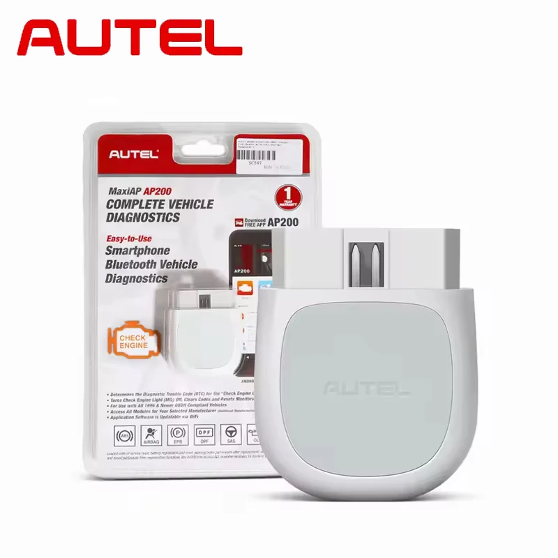 

Диагностический Сканер Autel MaxiAP AP200 Bluetooth OBD2 С Функциями AutoVIN, TPMS