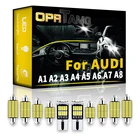 OPRTAMG Canbus Светодиодная лампа для освещения салона автомобиля Kit для Audi A1 A2 A3 A4 A5 A6 A7 A8 Q5 Q7 комплект автомобильных светодиодных ламп для внутреннего освещения автомобильные аксессуары