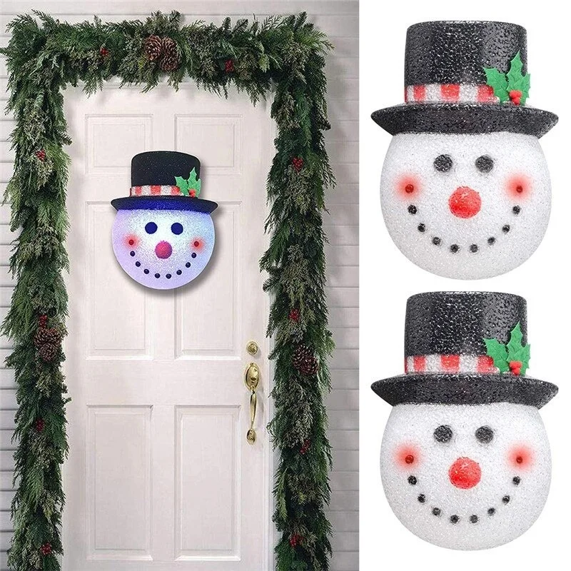 

Penguin Christmas Snowman Porch Light Cover New Year 2022 Decorations Wall Lamp Lampshade Fits Outdoor Porch Lamp Decor