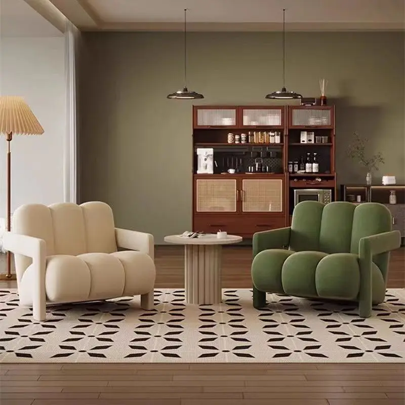 

Nordic Ergonomic Sofa Chairs Living Room Modern Vanity Floor Lounge Chair Designer Lazy Luxury Poltrone Da Salotto Furniture