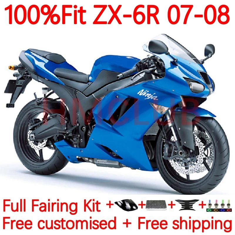 

OEM инъекция для KAWASAKI NINJA ZX-6R ZX636 ZX 636 6R 6 R ZX-636 ZX6R 2007 2008 600CC ZX600 07 08 обтекатель 57No.0 красный черный