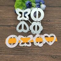 4pcs ribbon clasp buckle metal cutting dies stencils for diy scrapbooking decorative embossing handcraft die cutting template