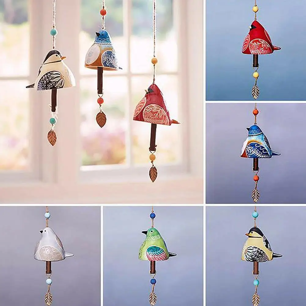 

Bird Song Bell Garden Decoration Creative Wind Chime Beautiful Pendant Animal Decor Decoration Home Yard M5H9