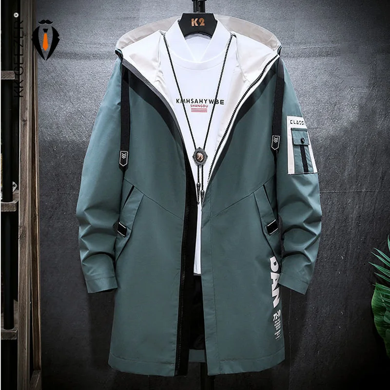 Куртка мужская с капюшоном тонкая ветровка бейсбольная куртка-бомбер