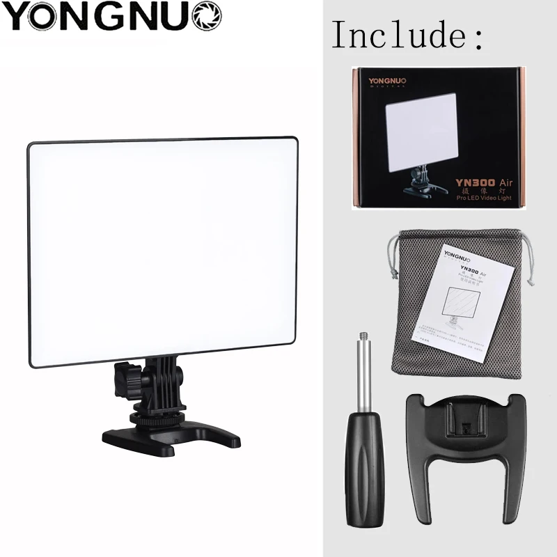 

YONGNUO YN300 Air YN-300 Air Pro LED Camera Video Light Photography Light For Canon Nikon Pentax Sony Olympus DSLR Camera