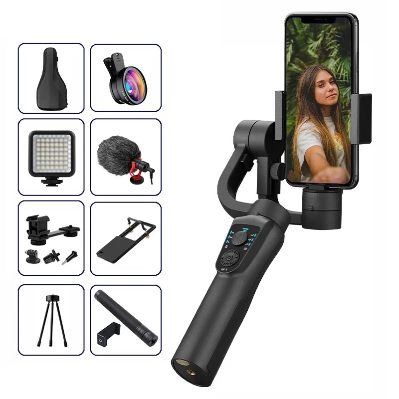 

2022 S5B 3-осевой ручной карданный стабилизатор для сотового телефона видеозапись смартфона карданный для телефона экшн-камеры VS H4
