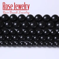 genuine natural russia shungite stone beads for jewelry making round loose beads diy bracelets necklace accessories 6 8 10mm 15