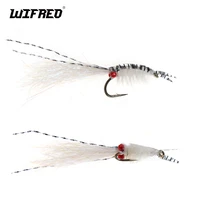 wifreo 4pcs 814 scud shrimp fly saltwater freshwater fishing flies salmon stripers bonefish redfishtrout fishing lures bait