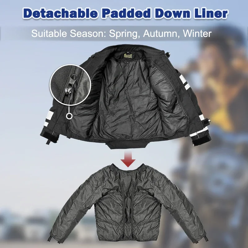 Chaqueta Непроницаемая мото Proteccion Hombre Invierno ветрозащитная водонепроницаемая одежда