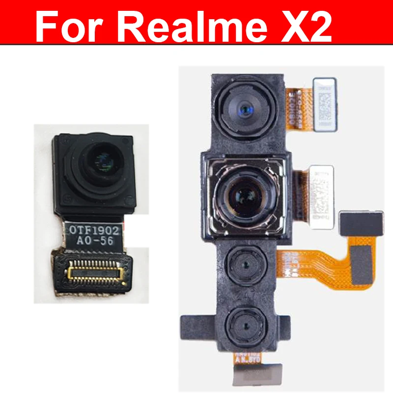 Передняя Задняя камера для Realme X2 маленькая Основная разъем модуля гибкий кабель