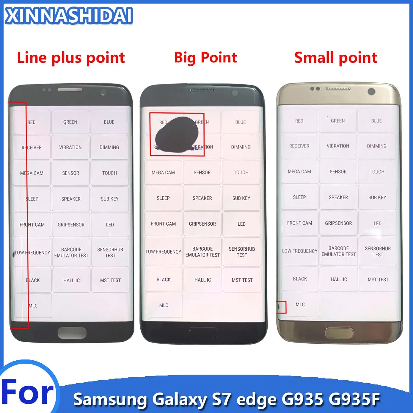 Сенсорный экран AAA + для SAMSUNG Galaxy S7 edge G935 G935F G935FD цифровой преобразователь в сборе