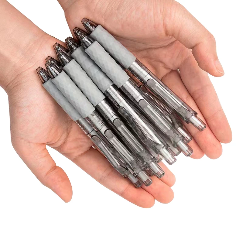 

5 Pcs Mini Pocket Gel Pen 0.5mm Black Ink Refill Non-slip Stick Push Gelpen Writing Materials Stationery School Office Supplies