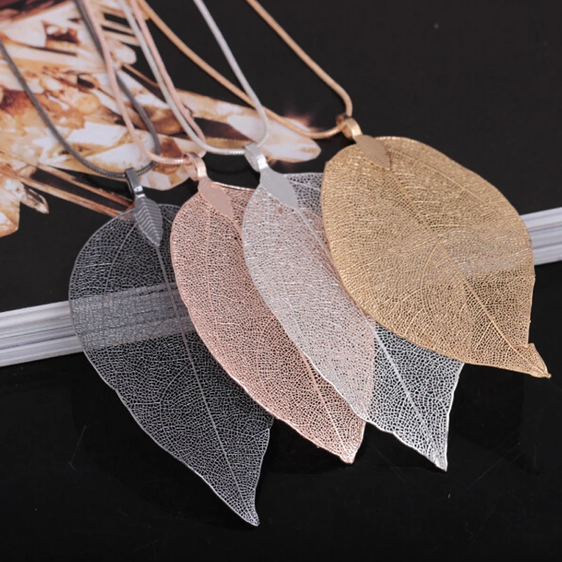

Fashion Leaf Charm Design Pendant Necklaces & Pendants Women Collier Femme Gift