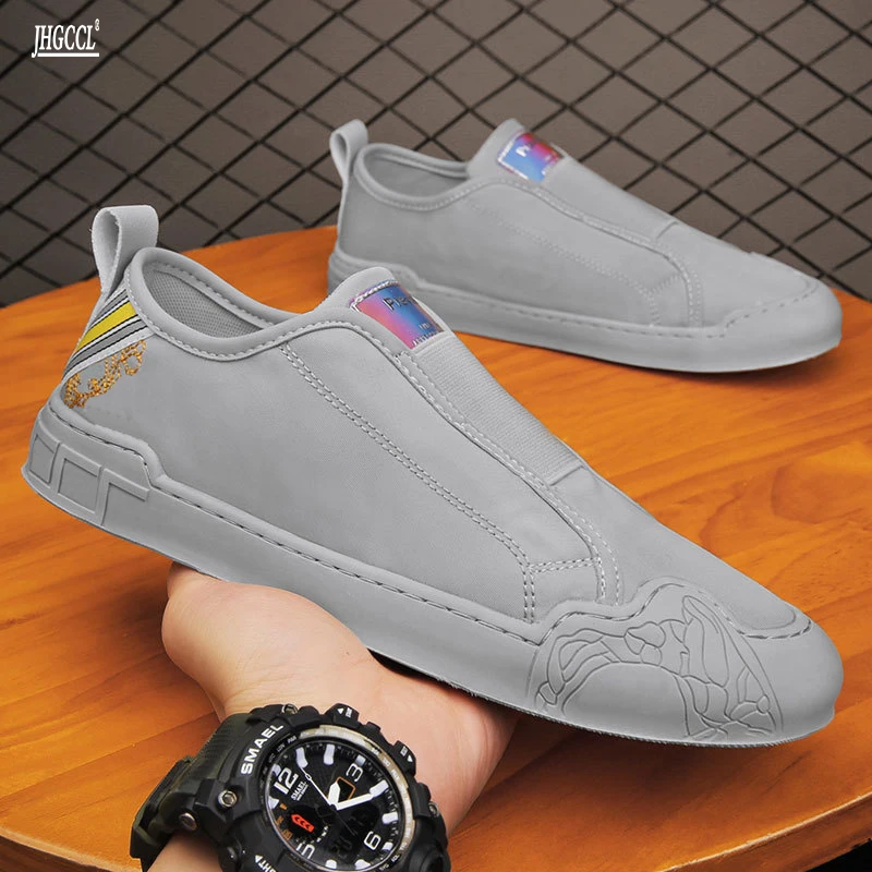 Туфли мужские тонкие Повседневная дышащая простая летняя обувь для скейтборда