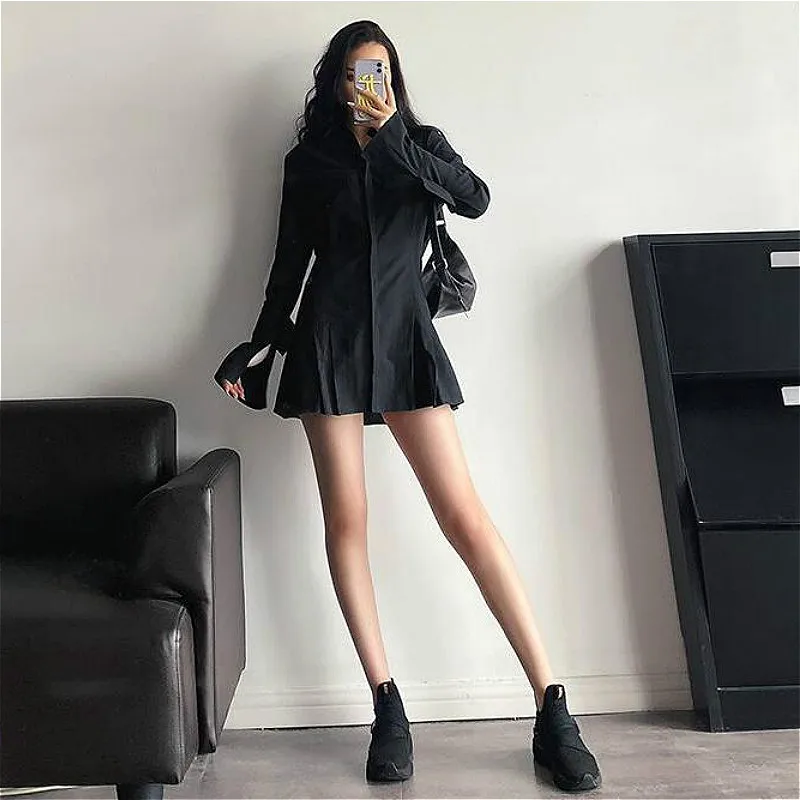 Рубашки женские в европейском стиле тонкий длинный топ темпераментная пикантная