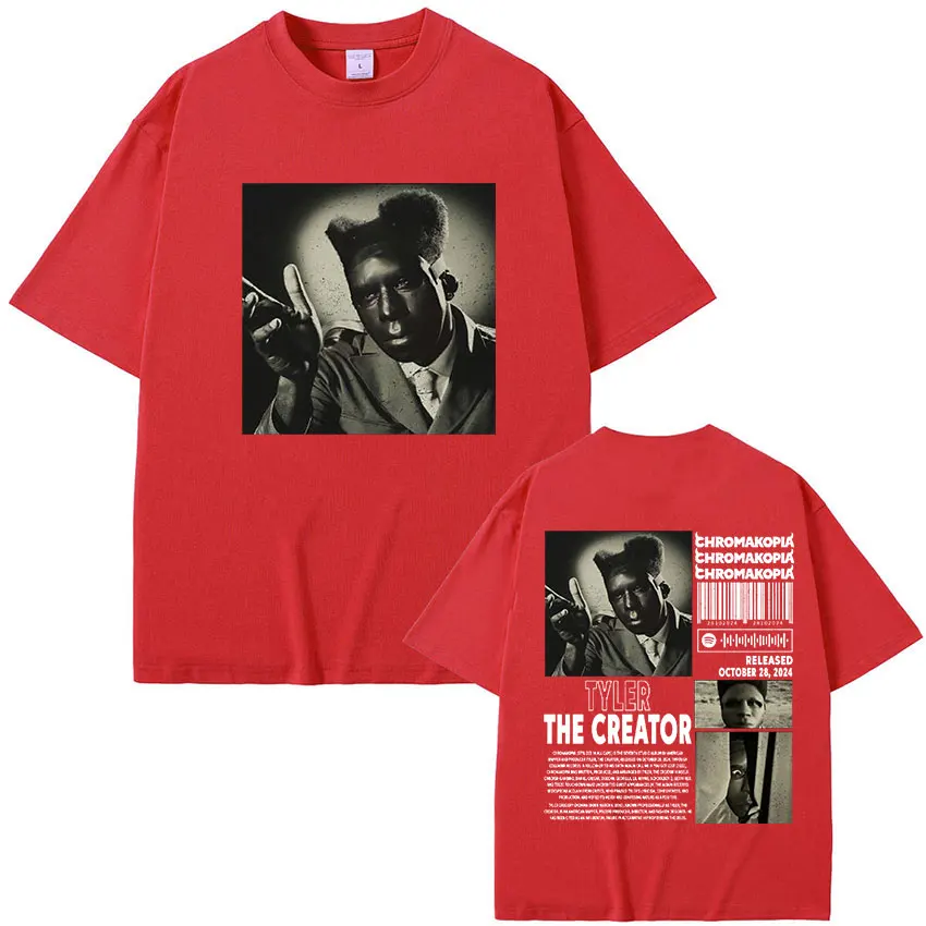 Tyler The Creator Chromakopia Tour 2024 футболки с графическим рисунком мужская футболка в стиле